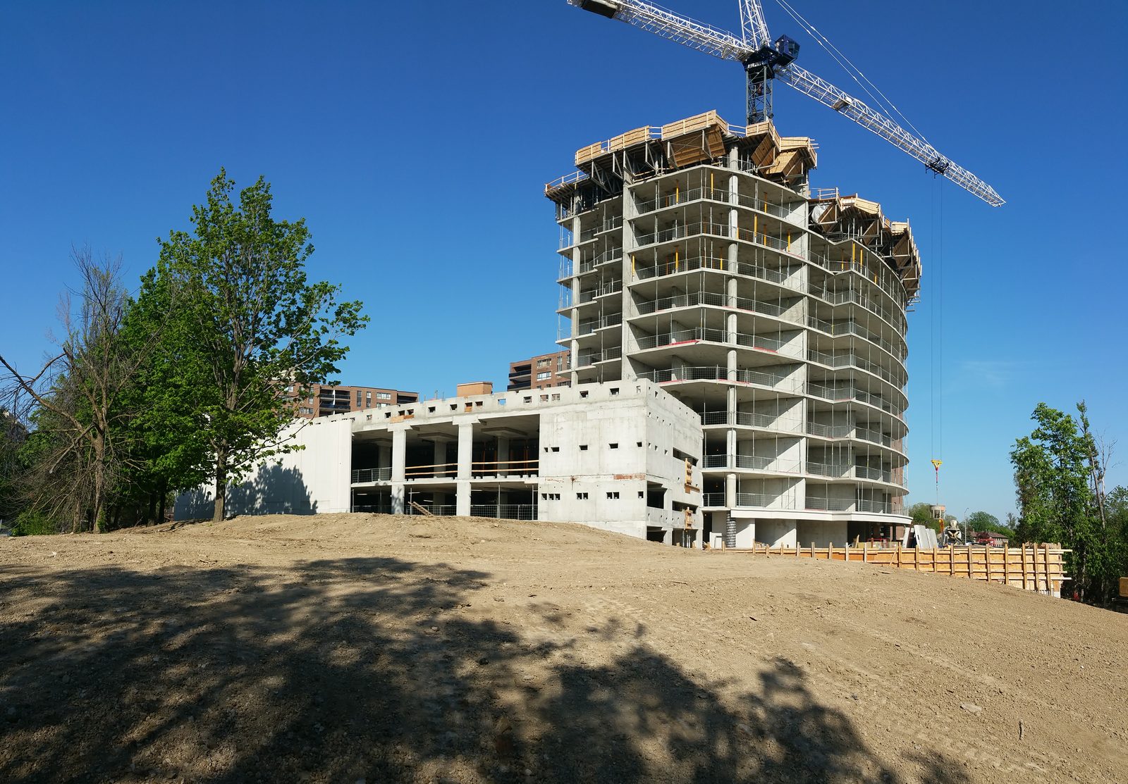 188-190 Clark Blvd. high-rise formwork project in Brampton